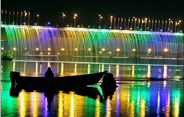 آبشار رنگین‌کمان رودخانه کارون مجددا راه‌اندازی می‌شود