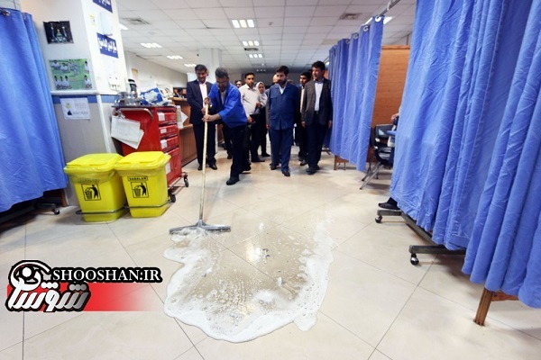 گزارش تصویری/  بازدید سرزده استاندار خوزستان از بیمارستان امام خمینی (ره) اهواز
