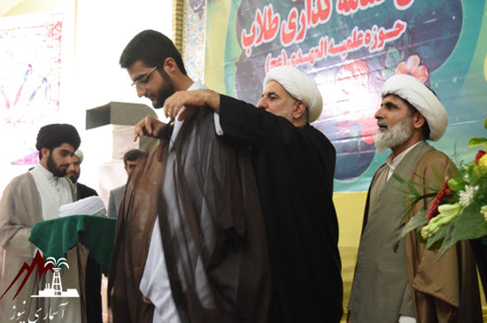 مراسم عمامه گذاری طلاب مسجدسلیمان + تصاویر