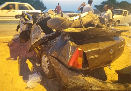 کشته و زخمی شدن 4 دانشجوی ماهشهر در سانحه واژگونی خودرو