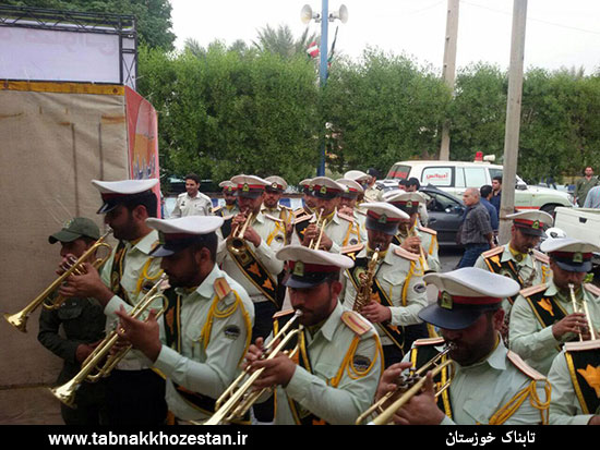 گزارش تصویری تجدید میثاق فرماندهان و پرسنل نیروی انتظامی خوزستان با شهدا