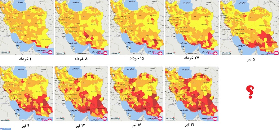 تداوم تاخت و تاز کرونای دلتا در کشور به روایت تصویر و آمار