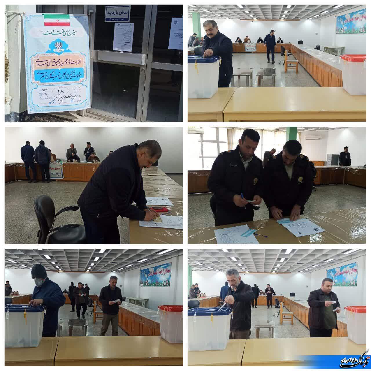 استقرار صندوق سیار اخذ رأی در نیروگاه شهیدسلیمی نکا&nbsp;