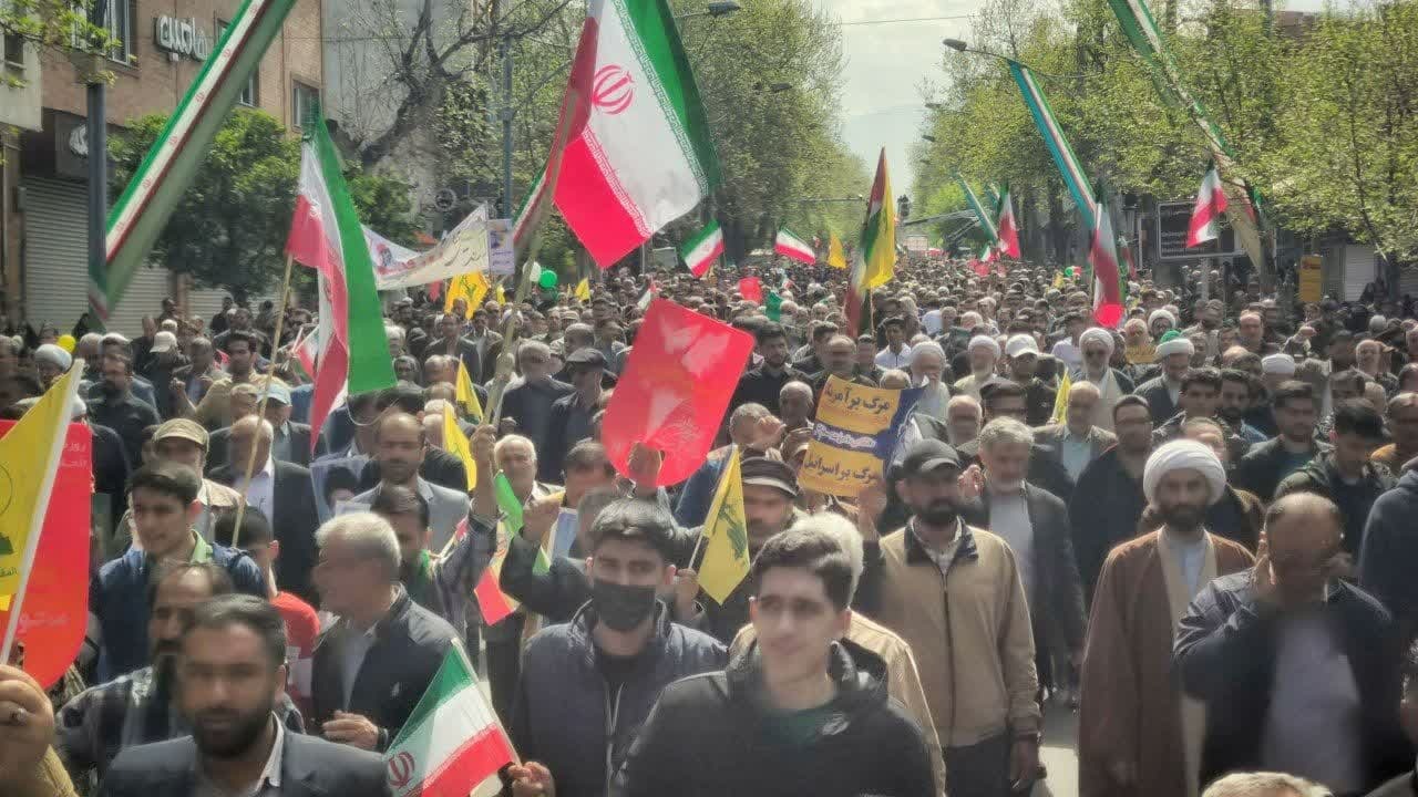 حضور پر شور اقوام در راهپیمایی روز قدس و دفاع از مردم فلسطین + تصاویر