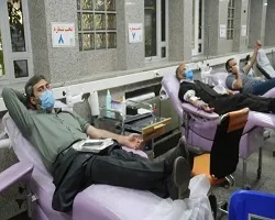 کارکنان ادارات اوقاف اصفهان با اهدای خون در طرح 